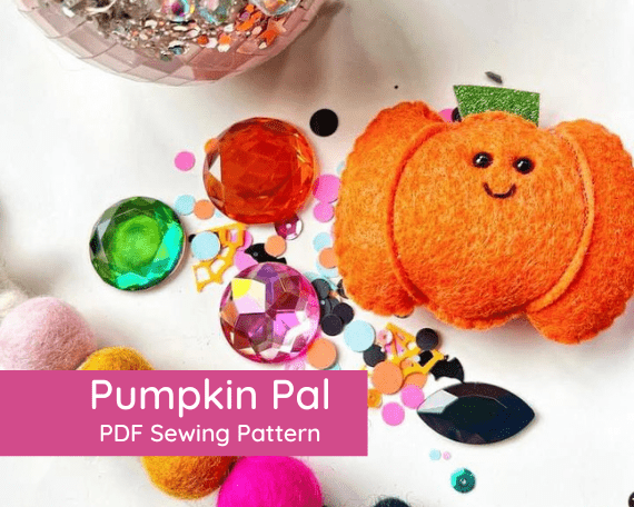 PDF Pumpkin Pal Pattern - DIGITAL - Felt Happy SewingPDF Pumpkin Pal Pattern - DIGITAL