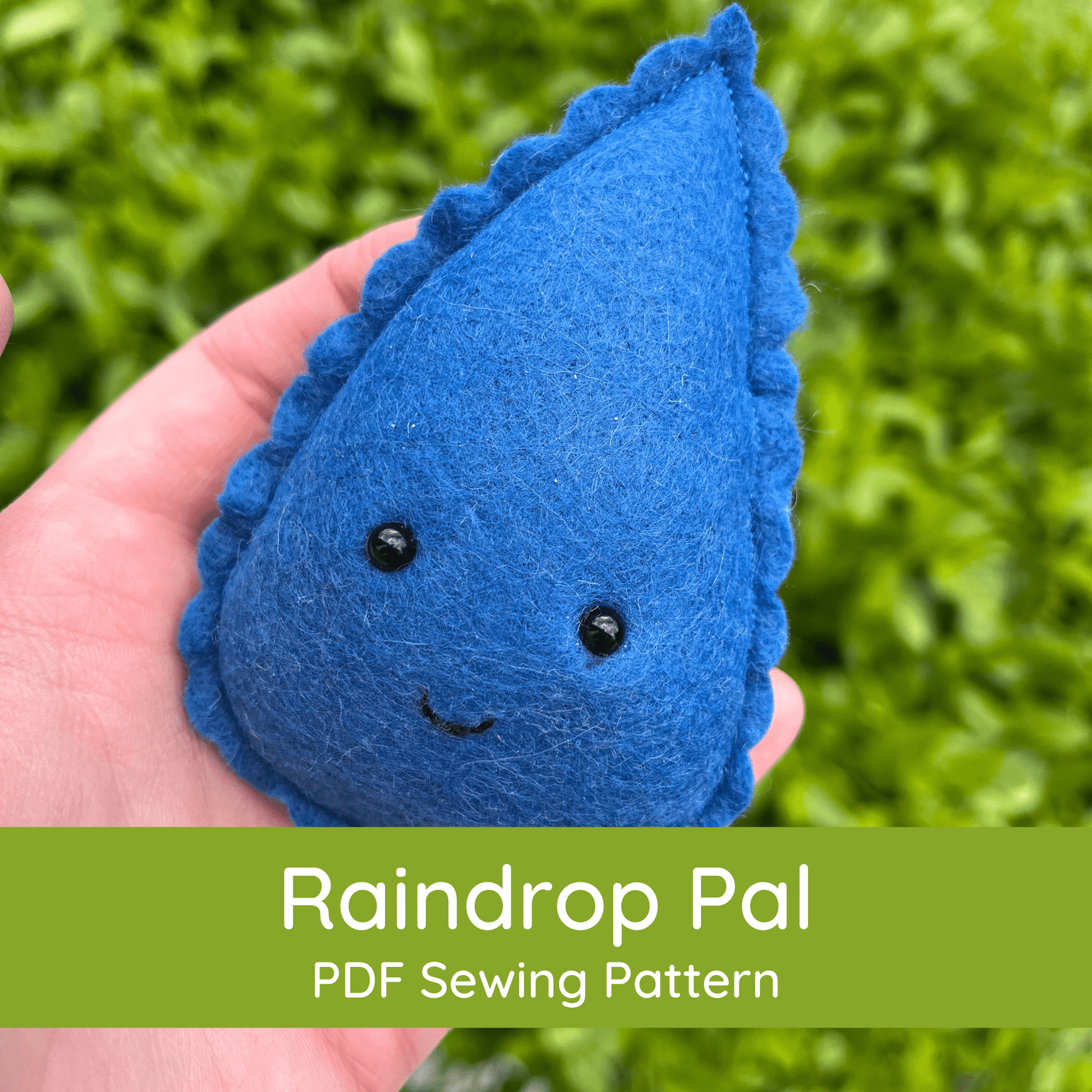 PDF Raindrop Pattern - DIGITAL - Felt Happy SewingPDF Raindrop Pattern - DIGITAL