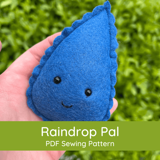 PDF Raindrop Pattern - DIGITAL - Felt Happy SewingPDF Raindrop Pattern - DIGITAL