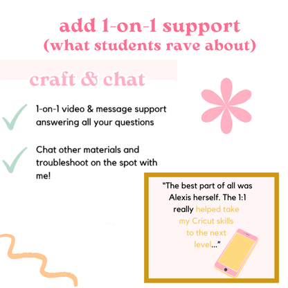 Craft & Chat: 1-on-1 Support