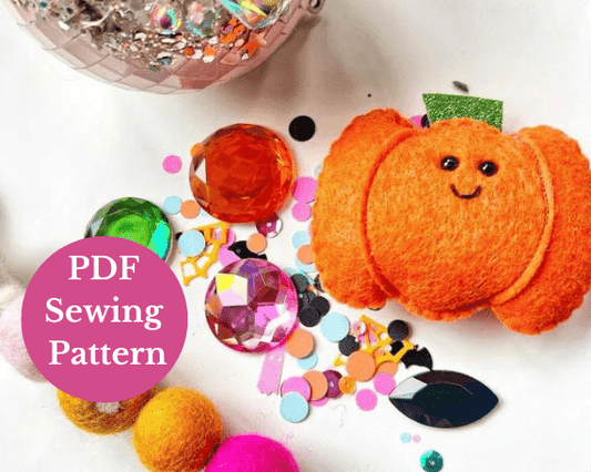 PDF Pumpkin Pal Pattern - DIGITAL - Felt Happy SewingPDF Pumpkin Pal Pattern - DIGITAL