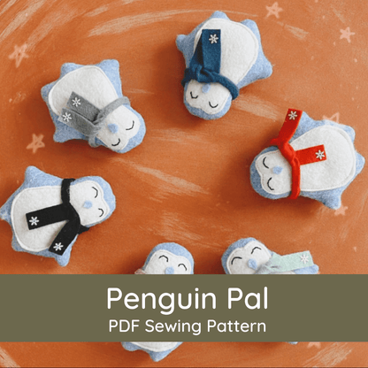 PDF Penguin Sewing Pattern - DIGITAL - Felt Happy SewingPDF Penguin Sewing Pattern - DIGITAL